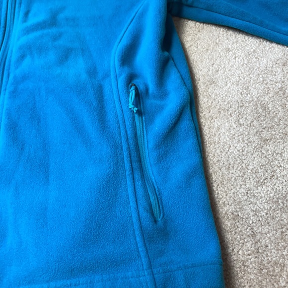 Columbia fleece size M turquoise, zip front. - Picture 5 of 6